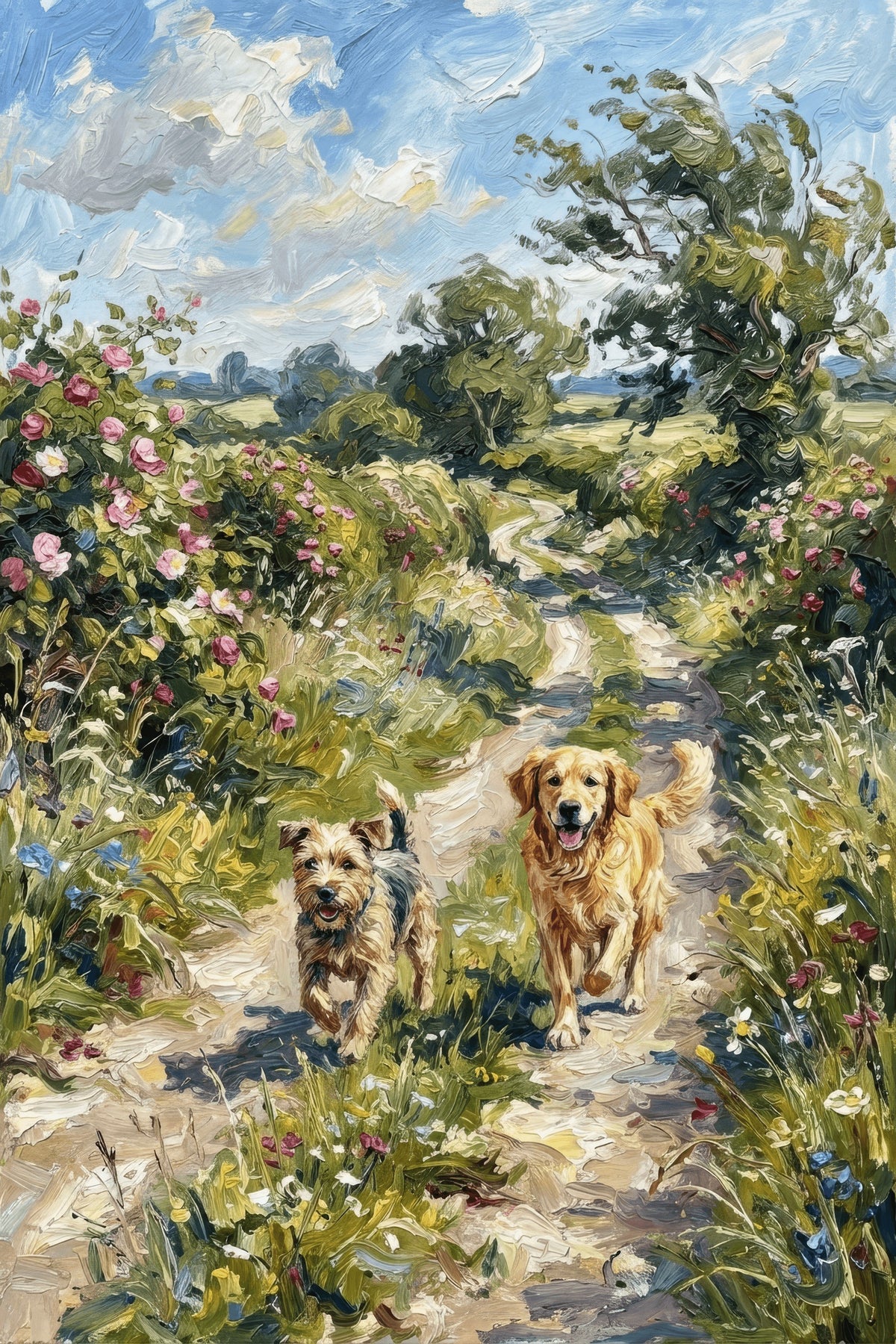 Petal Paws Canvas