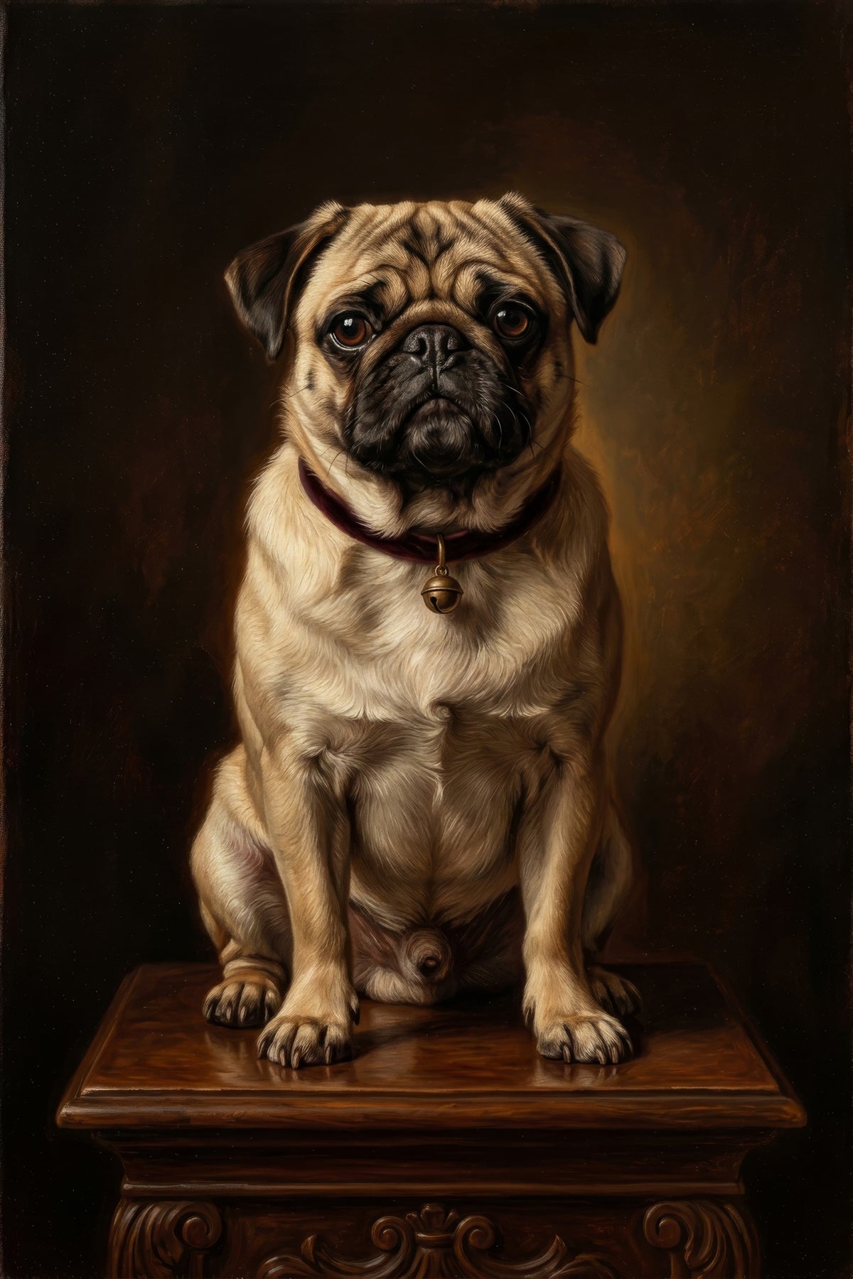 Noble Pug Portrait