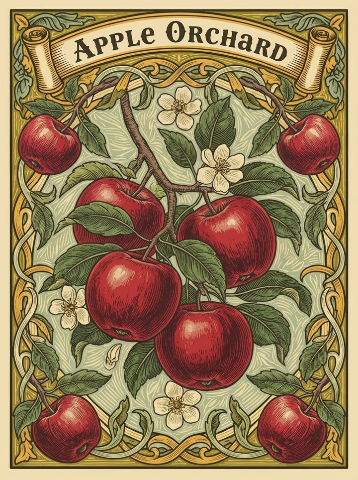 Crimson Orchard Elegance