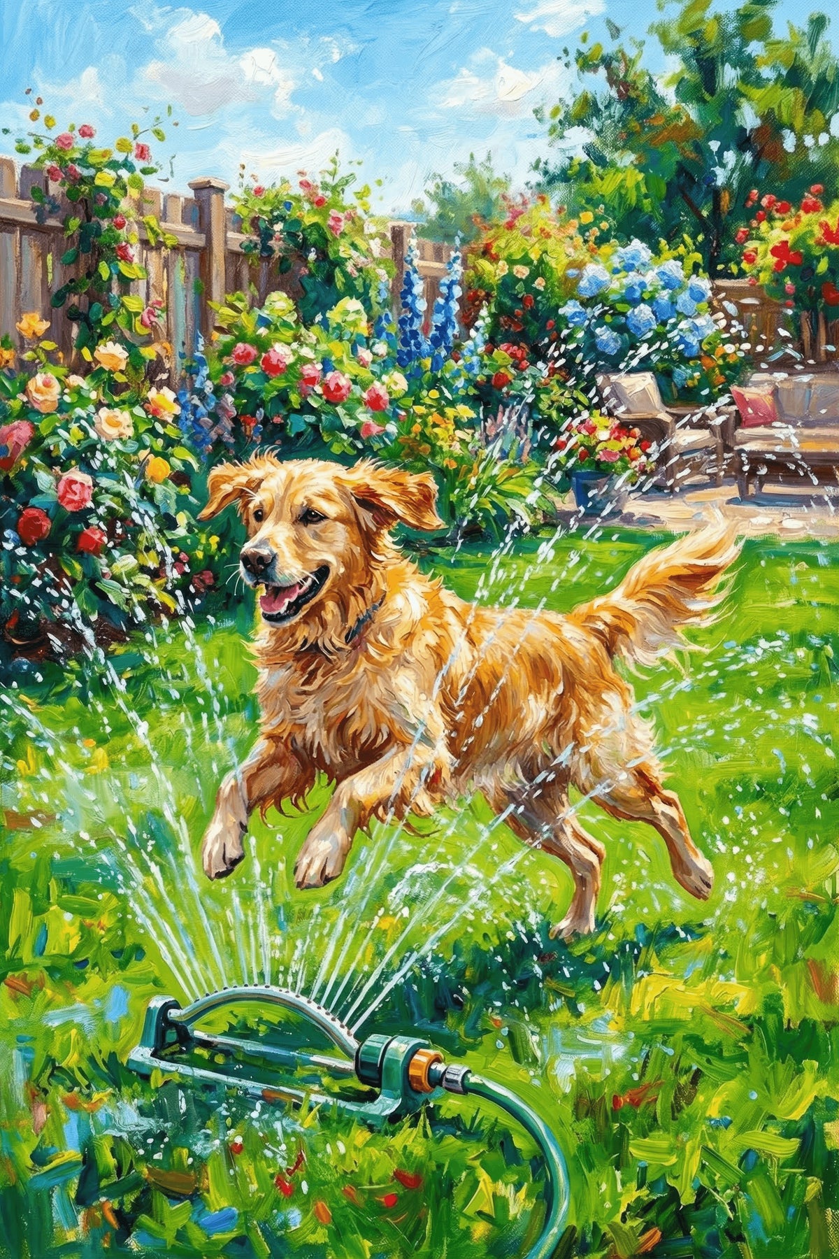 Sunny Splash Canine Art