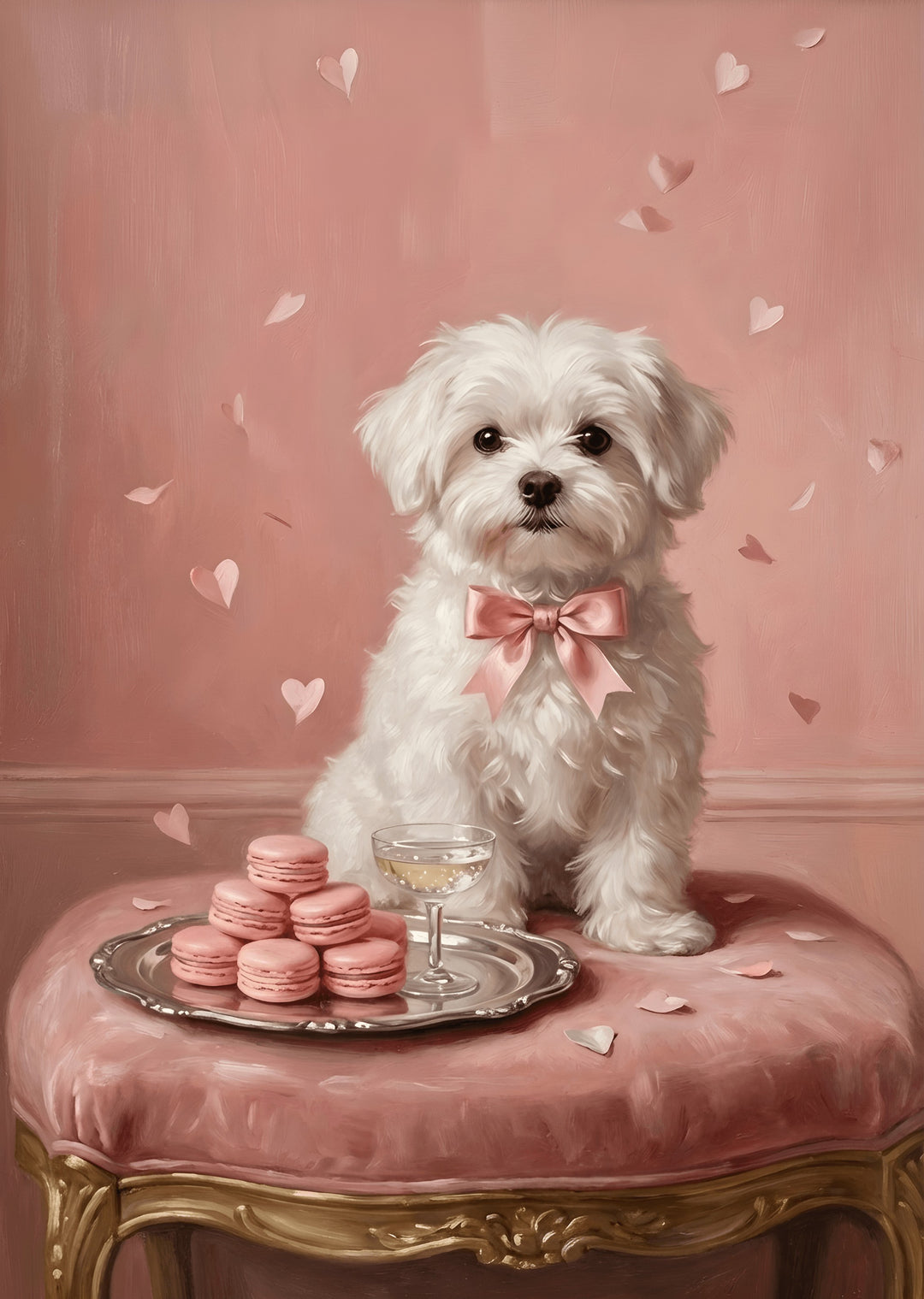 Maltese Romance Canvas