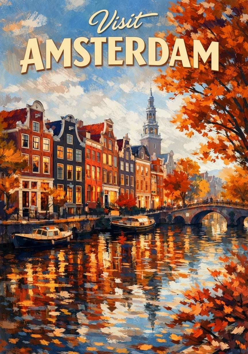 Autumn Reflections Amsterdam