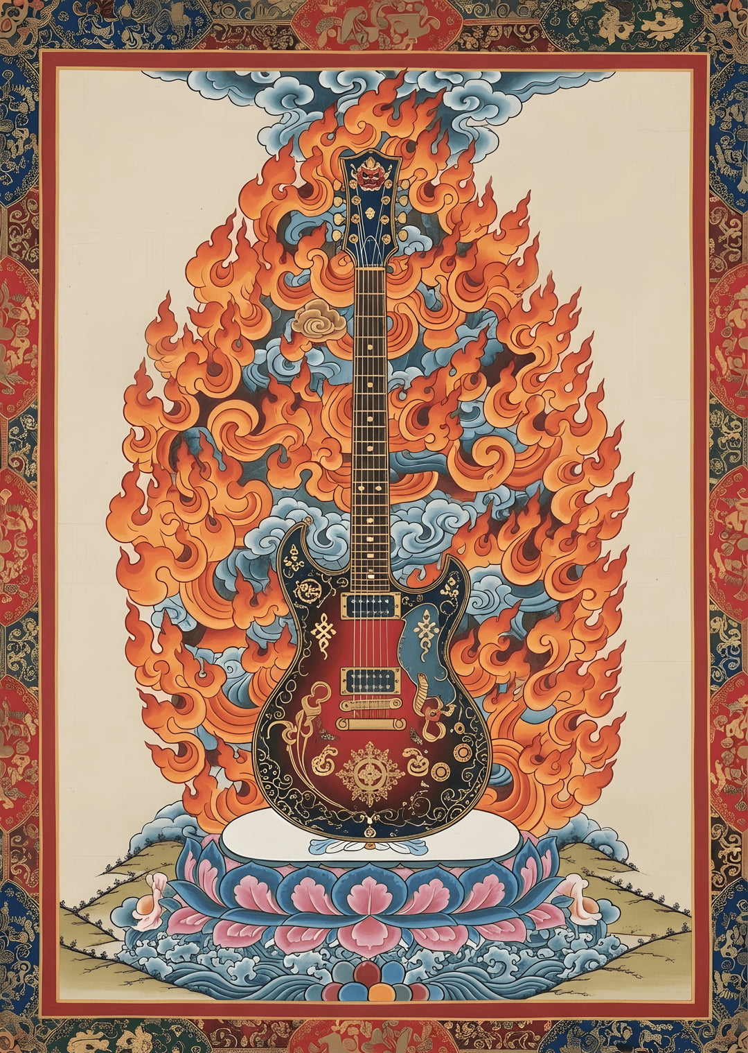 Guitar Thangka Fusion
