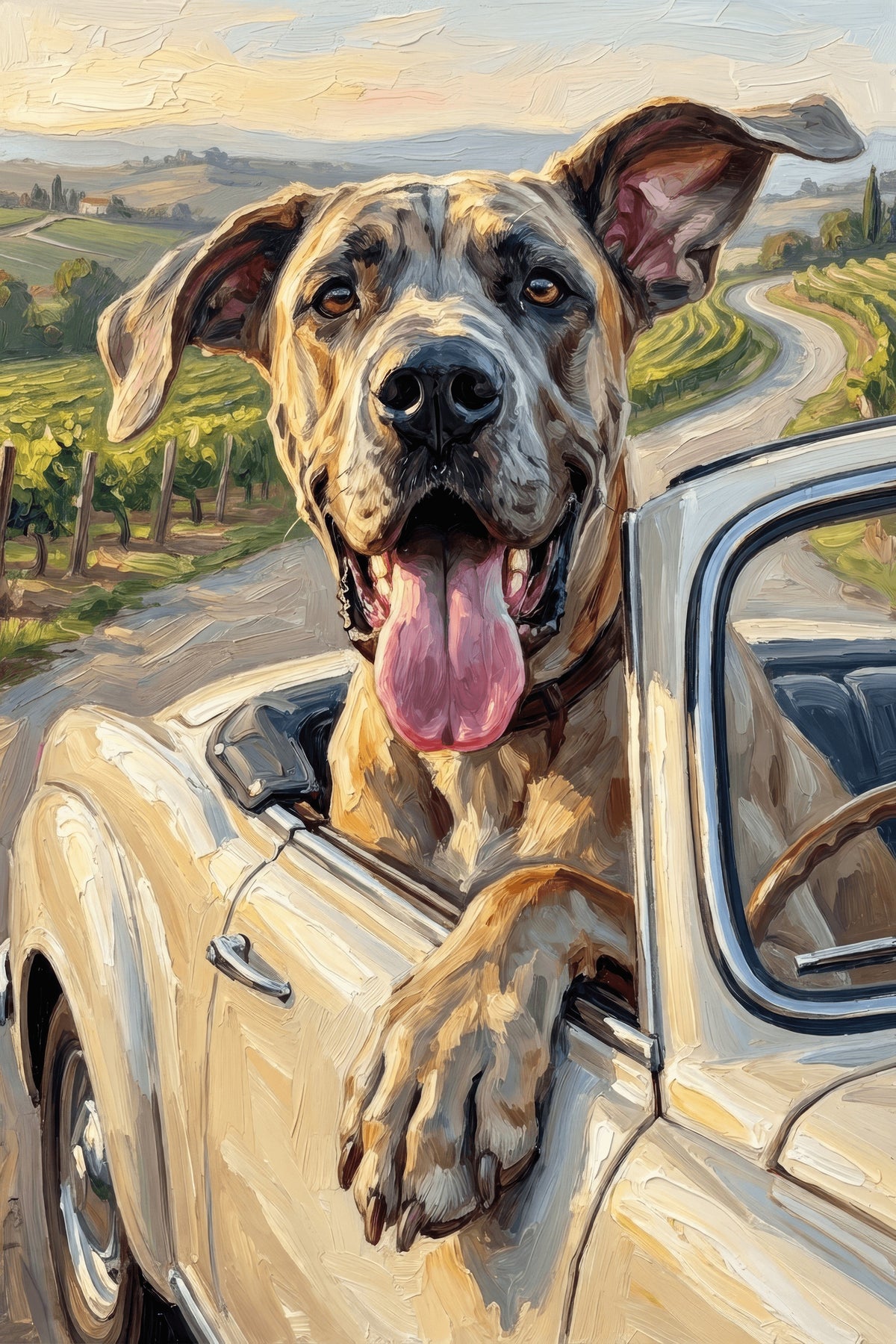 Vineyard Vibes Canine Art
