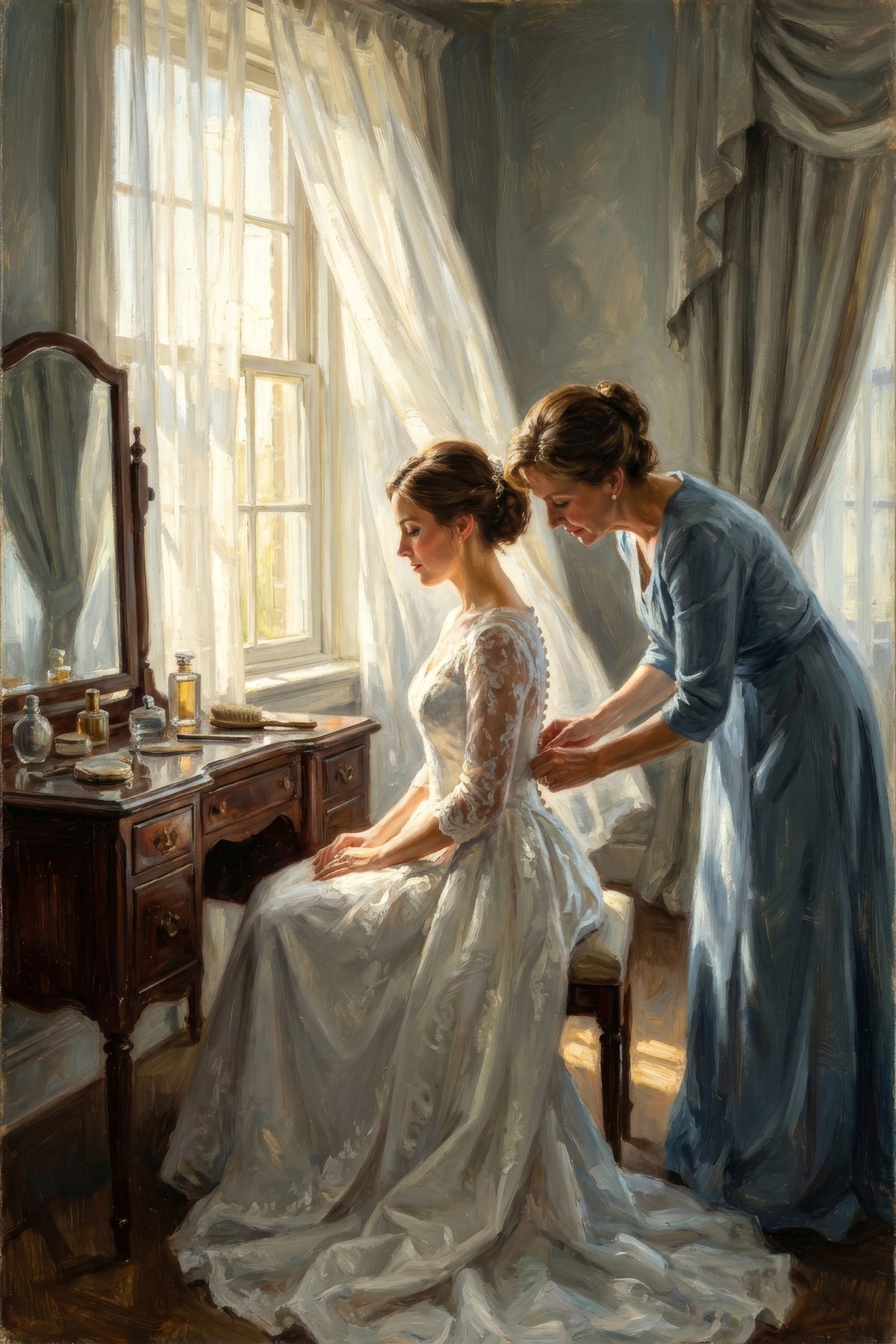 Bridal Reflection Canvas