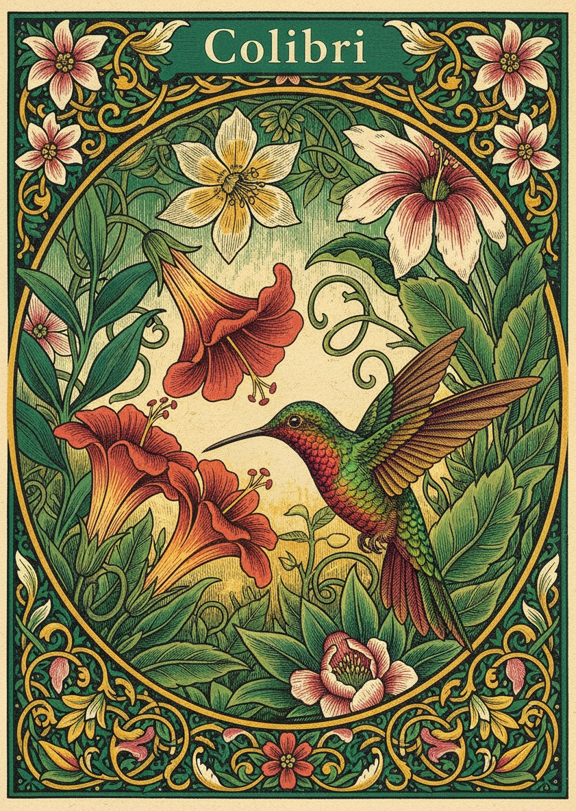 Tropical Hummingbird Harmony