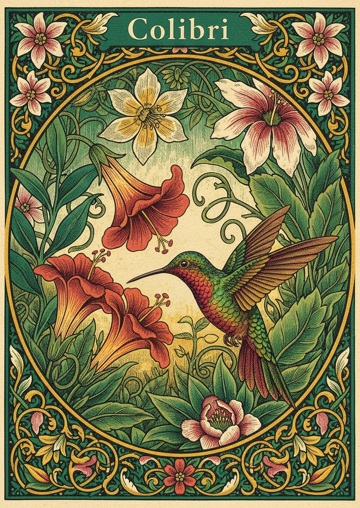 Tropical Hummingbird Harmony