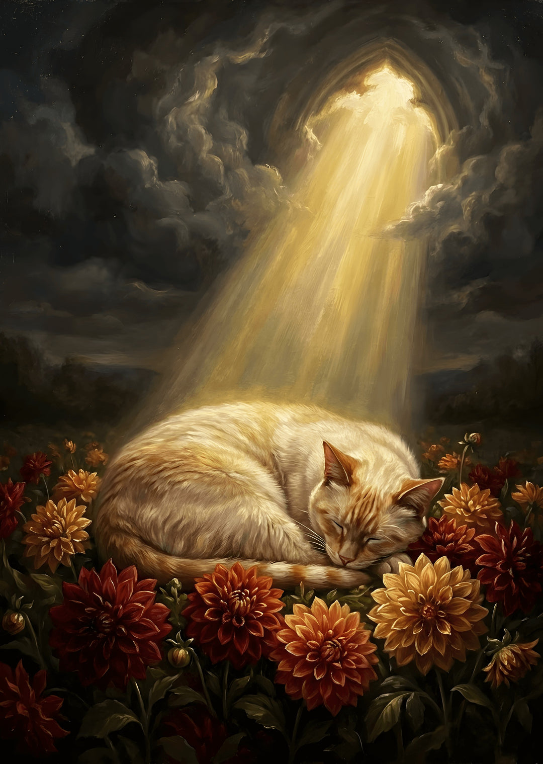 Heavenly Catnap Canvas